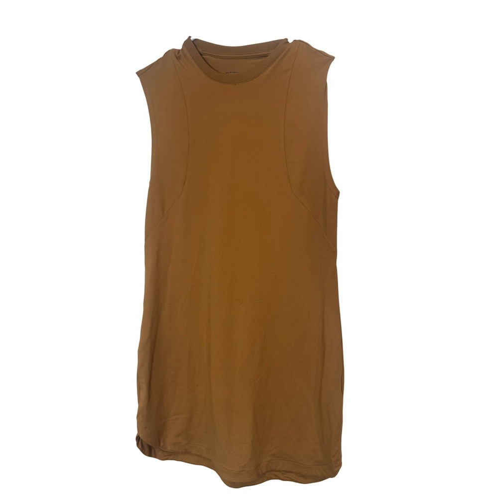 Varley Dress Womens XXS Brown Sleeveless Tank Mini Jersey Casual Athletic Sport